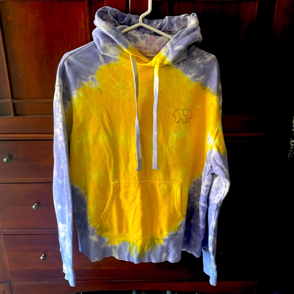 Ivory Ella Hooded Sweatshirt 🐘💜💛